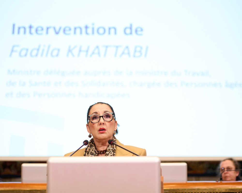 Fadila Khattabi Séance plénière CESE : Soutenir l'autonomie, les besoins et leurs financements