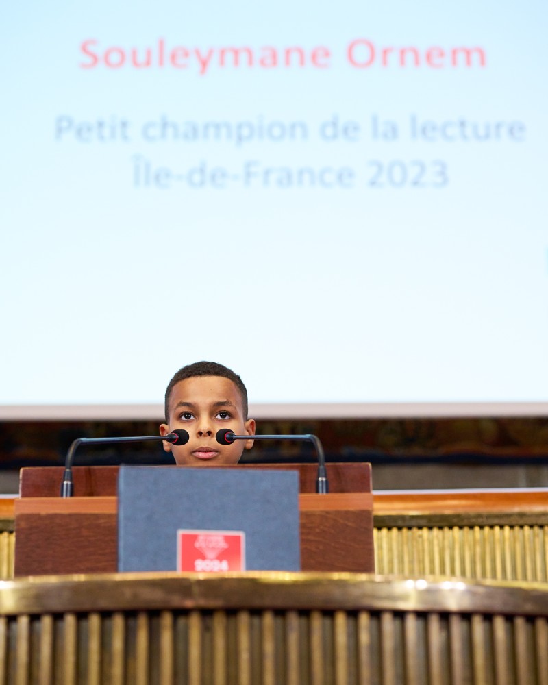 Souleymane, Petit champion de la lecture d'Île-de-France 2023