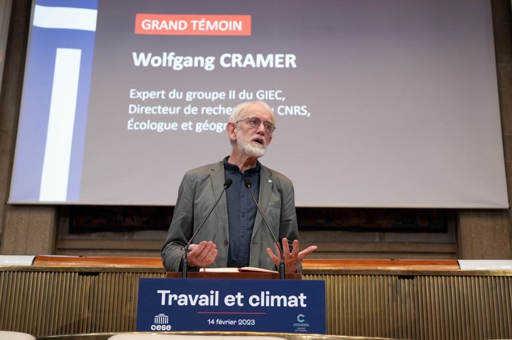 Wolfgang Cramer, expert du groupe II du GIEC, directeur de recherche au CNRS, écologue et géographe, grand témoin de la matinée  