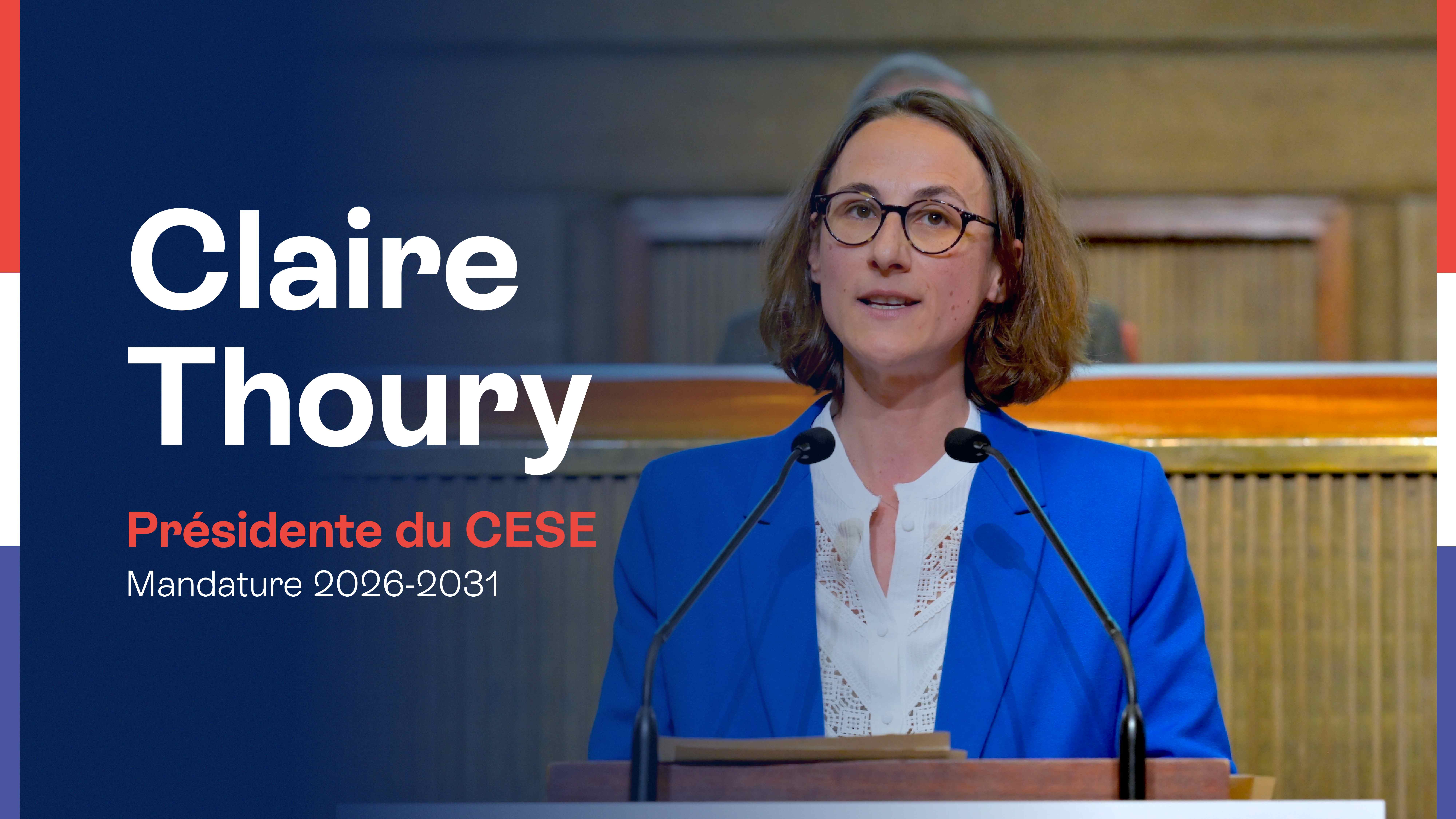 Claire Thoury, nouvelle Présidente du CESE