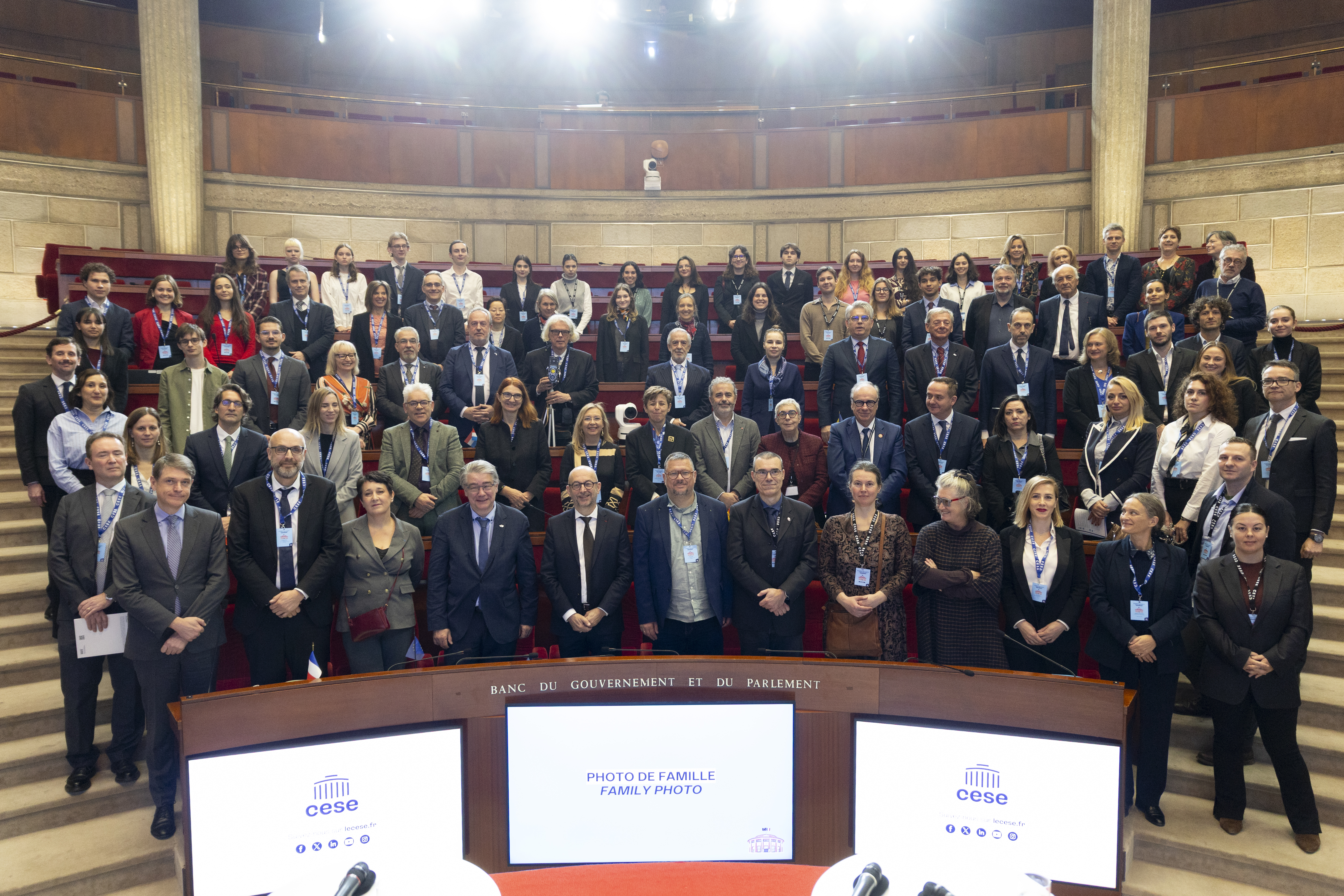 Photos des participants à la sixième édition de l'Erasmus des sociétés civiles organisées européennes