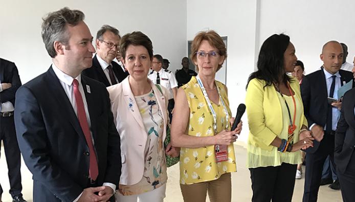 Visite de village des jeux de la Francophonie à Abidjan vendredi 21 juillet