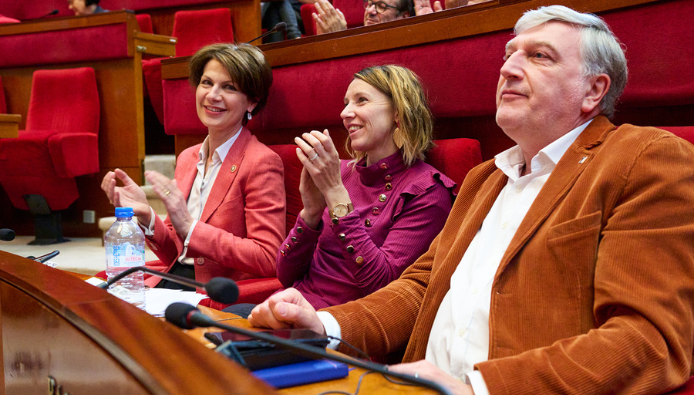 Les rapporteures de l'avis et le Président de la commission