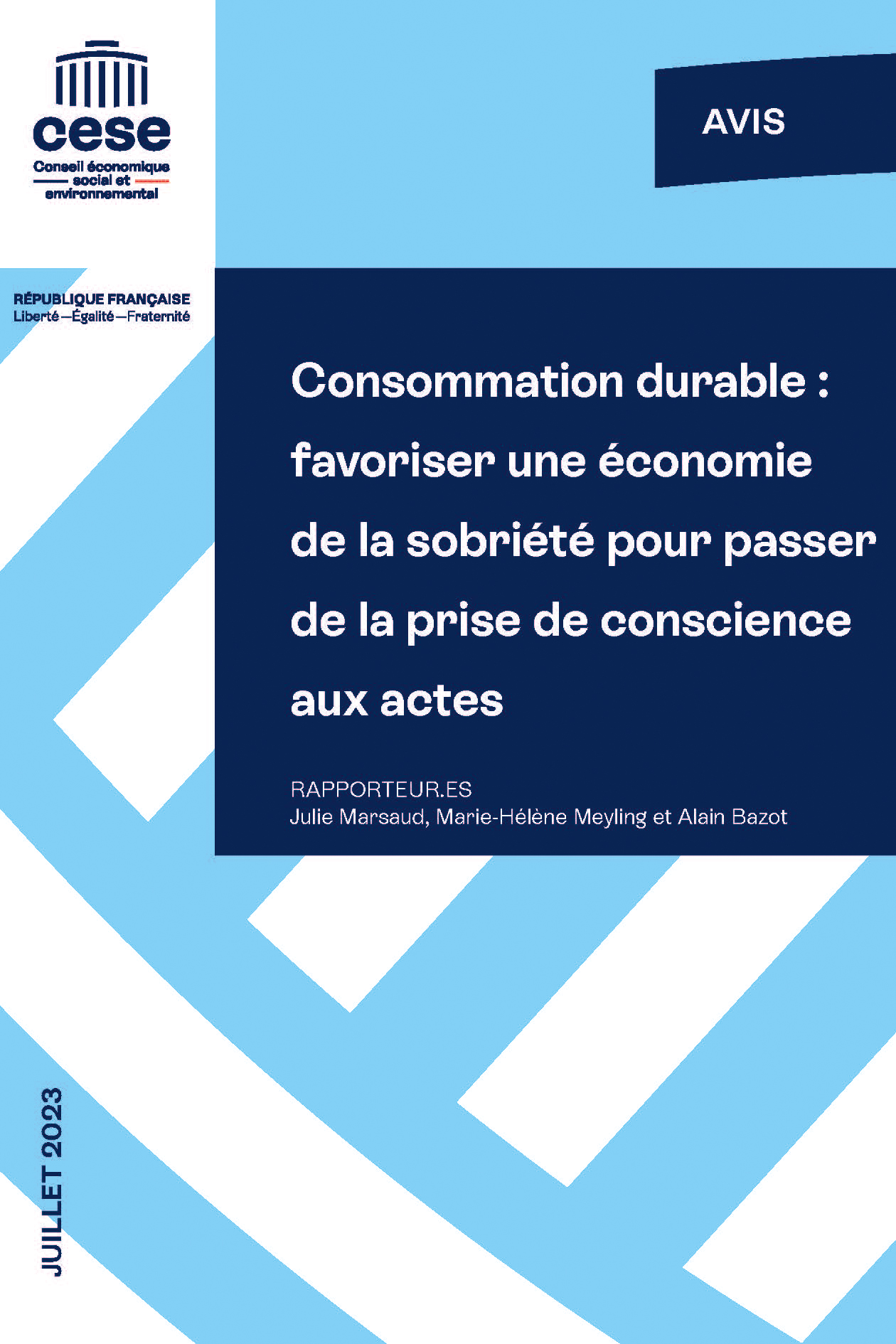 Consommation durable : favoriser une économie de la sobriété pour passer de la prise de conscience aux actes