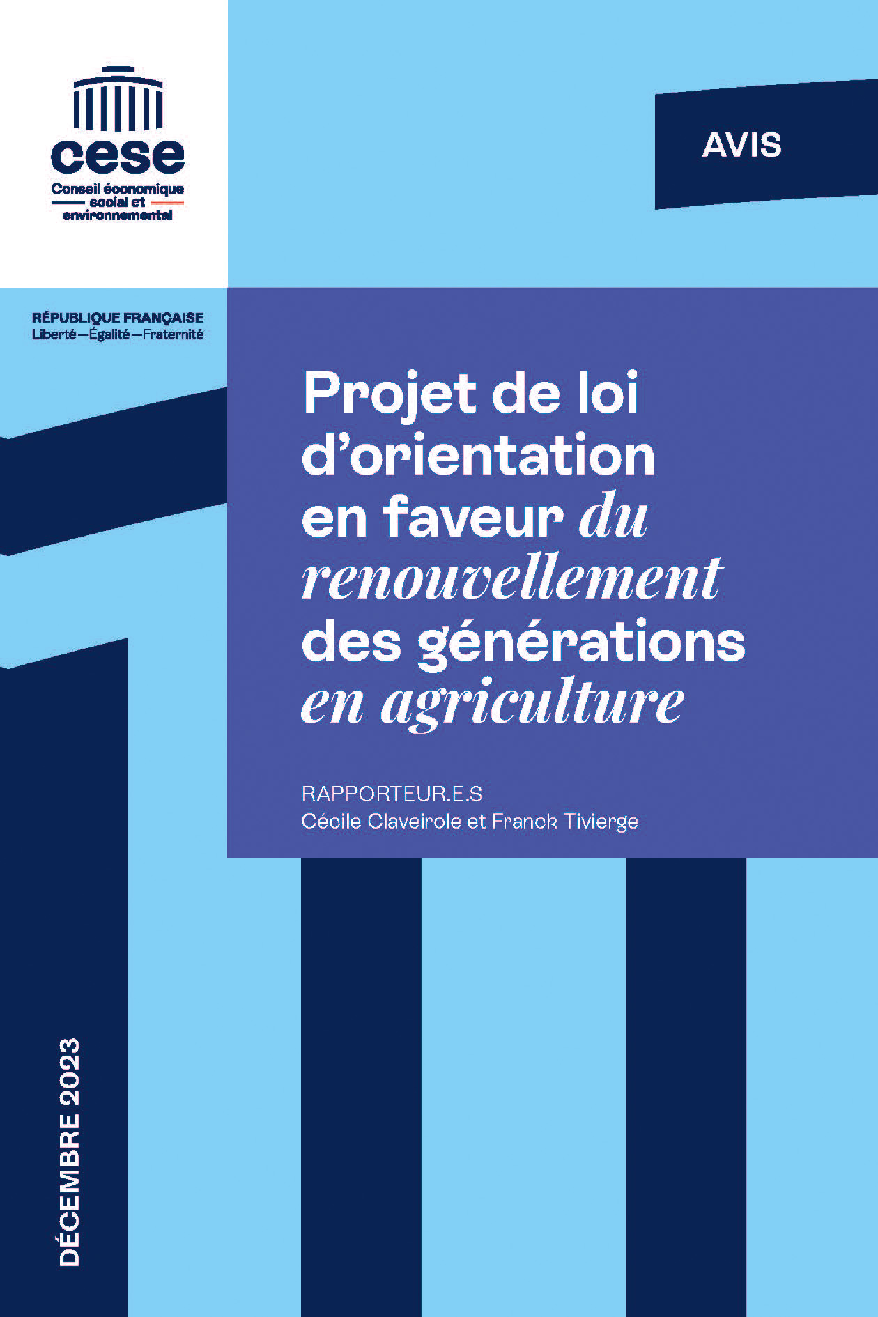 Projet de loi d'orientation en faveur du renouvellement des générations en agriculture