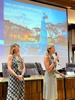 Nathalie Van den Broeck et Sabine Roux de Bézieux