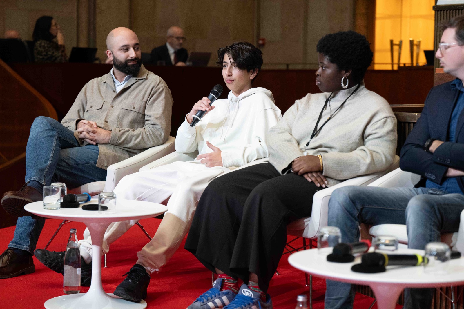de gauche à droite : Kenza Occansey, Jad, Shanice Kebe, Helno Eyriey