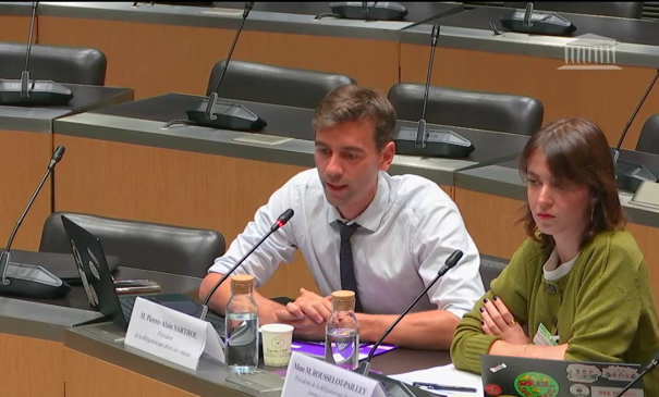 PA Sarthou et M Rousselot Pailley, rapporteur du CESE avis loi intégrale VSS