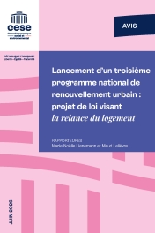 a relance du logement...