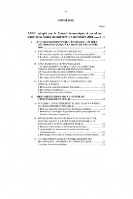 L'investissement public en France : bilan et perspectives