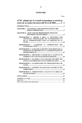 Santé et nouvelles technologies de l'information