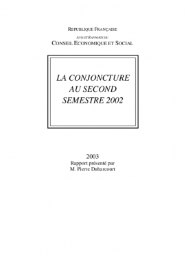 La conjoncture au second semestre 2002