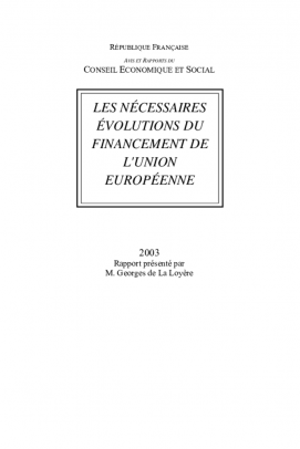 Les nécessaires évolutions du financement de l'Union européenne