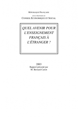 Quel avenir pour l'enseignement français à l'étranger ?