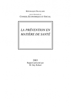 La prévention en matière de santé