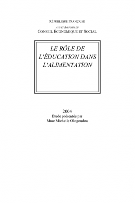 Le rôle de l'éducation dans l'alimentation
