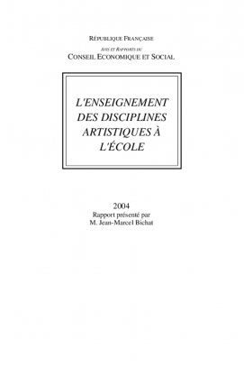 L'enseignement des disciplines artistiques à l'école