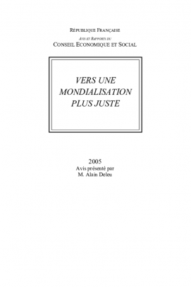 Vers une mondialisation plus juste