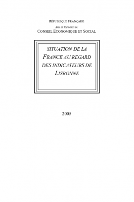 Situation de la France au regard des indicateurs de Lisbonne