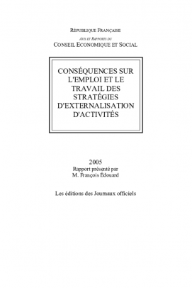 Conséquences sur l'emploi et le travail des stratégies d'externalisation d'activités