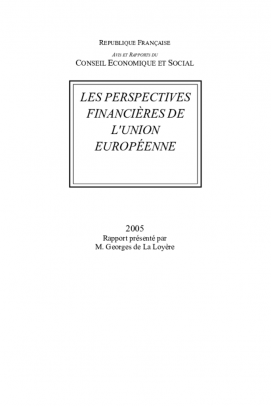Les perspectives financières de l'Union européenne