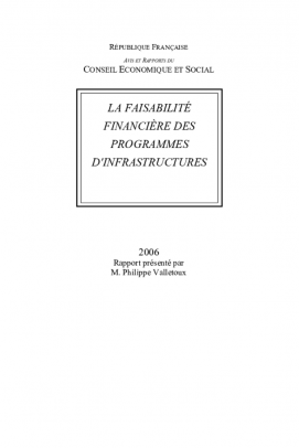 La faisabilité financière des programmes d'infrastructures