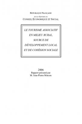 Le tourisme associatif en milieu rural, source de développement local et de cohésion socalel