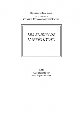 Les enjeux de l'après-Kyoto