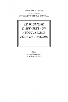 Le tourisme d'affaires  : un atout majeur pour l'économie