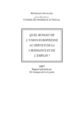 Quel budget de l'Union européenne au service de la croissance et de l'emploi ?