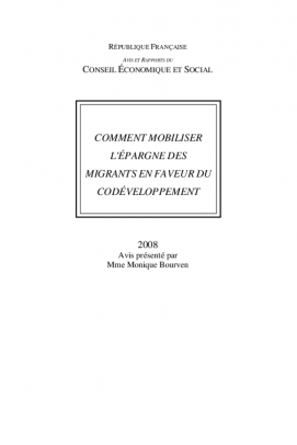 Comment mobiliser l'épargne des migrants en faveur du codéveloppement