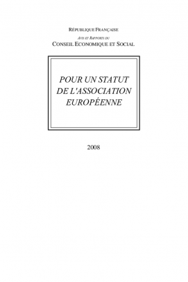 Pour un statut de l'association européenne
