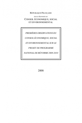 amme national de réforme 2008-2010...