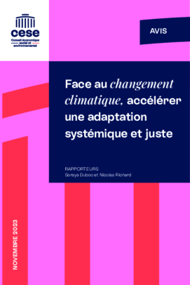 Face au changement climatique, accélérer une adaptation systémique et juste