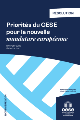 Priorités du CESE pour la nouvelle mandature européenne