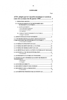 Evènements culturels et développement local