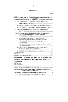 Les conditions d'une bonne acceptation de l'euro par les citoyens