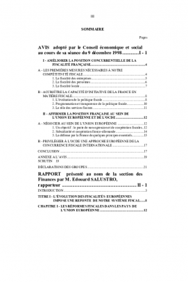 La fiscalité directe et la compétition européenne