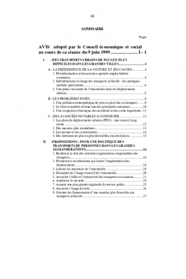 Les modes de transport des personnes dans les grandes agglomérations