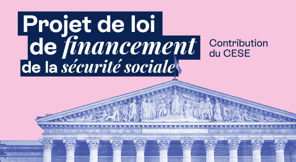 Visuel de la contribution du CESE au PLFSS