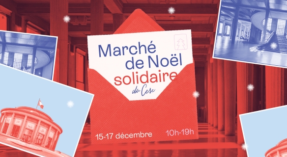Visuel du marché de Noël solidaire du CESE