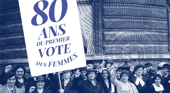 Visuel de l'exposition "80 ans du premier vote des femmes"