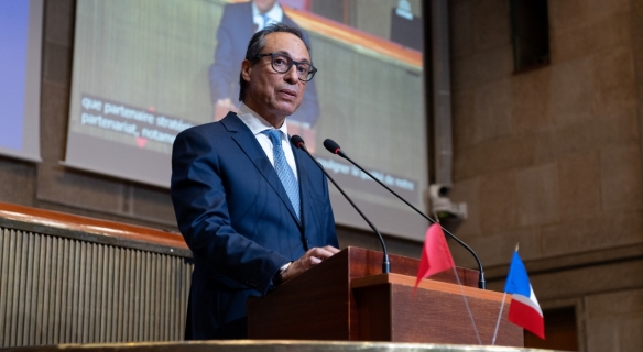Visite du Président du CESE du Maroc, M. Abdelkader Amara