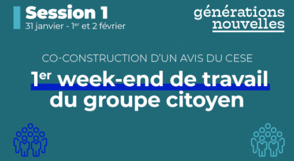 Générations nouvelles : début du travail avec les citoyens tirés au sort