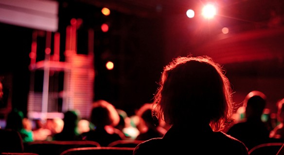 scène avec spectateurs