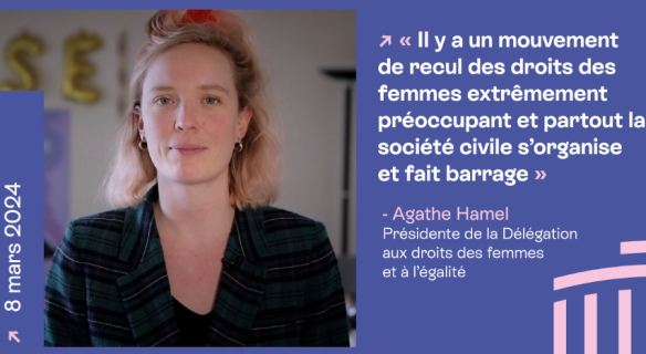 8 mars, Agathe Hamel s'exprime pour la journée internationale des droits des femmes