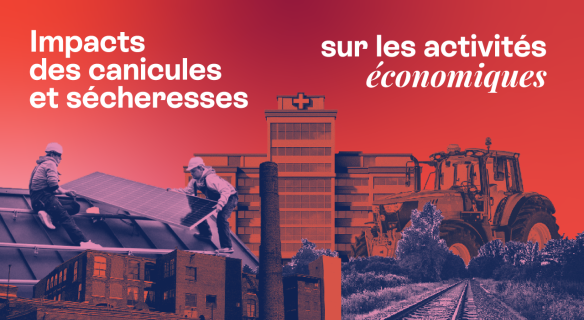 Visuel d'annonce de l'évènement du CESE consacré aux effets des canicules