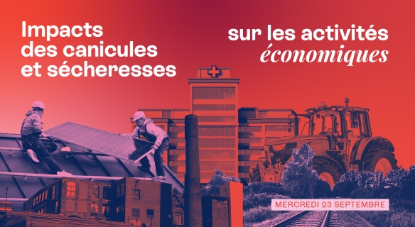 Visuel d'annonce de l'évènement du CESE consacré aux effets des canicules