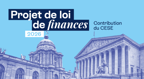 Visuel de la contribution du CESE au PLF 2026