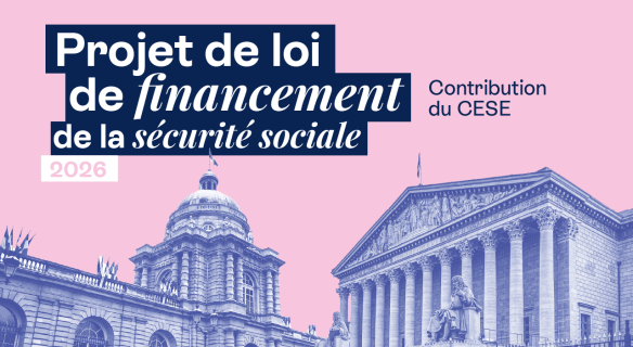 Visuel de la contribution du CESE au PLFSS 2026